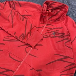 Nike‎ Air Jordan Essential Track Strip Zip Jacket Red Men's Size M
